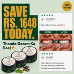 Jarri Boottii Herbal Dental Care Powder for Teeth Sensitivity — 3 Jars Pack